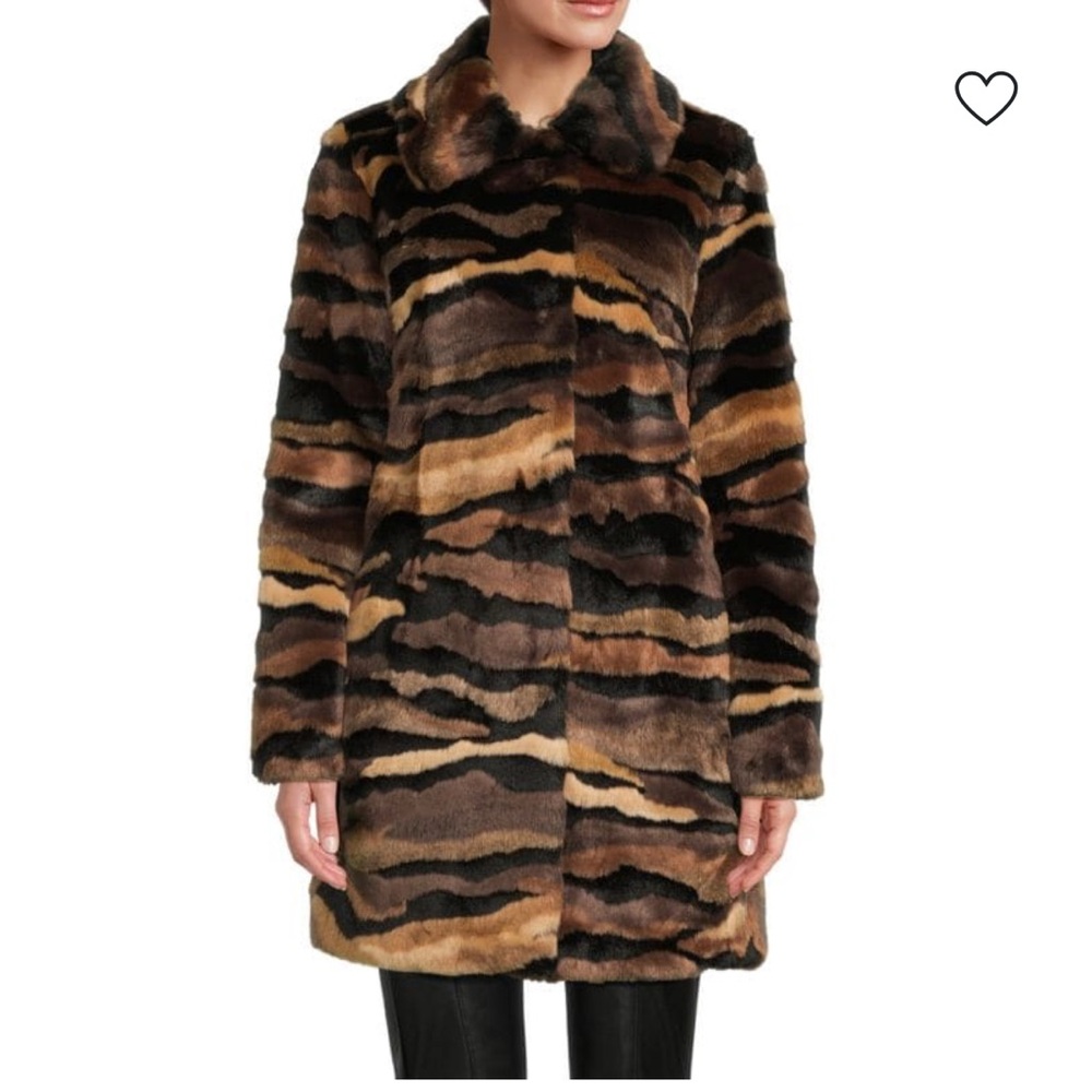 Karl Lagerfeld Animal Print Teddy Jacket